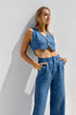 BASIC LINEN VEST PANTS